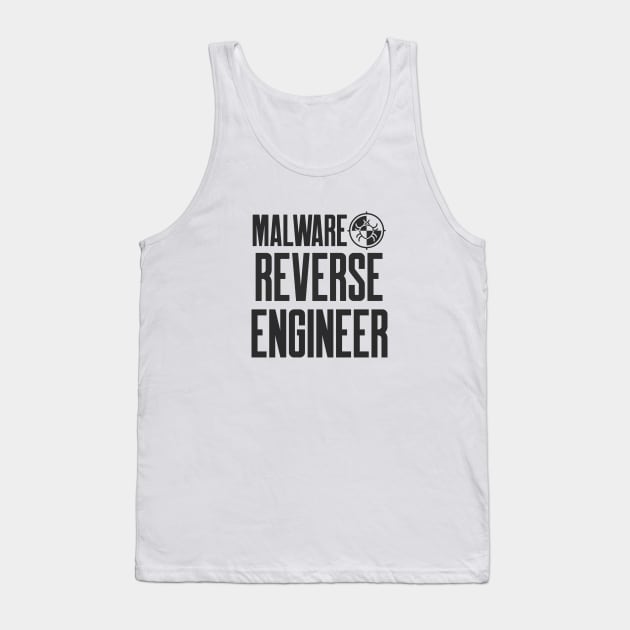 Cybersecurity Malware Reverse Engineer Bug Tank Top by FSEstyle